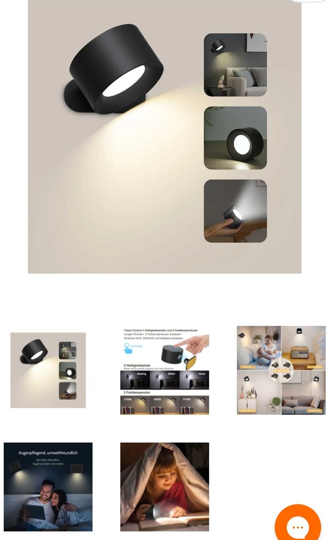 Bec LED NOU interior,3 nivele luminozitate,rotire 360°, 50 buc.
