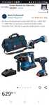 Set combinat Bosch 18V: GSR 18V-55 + GWS 18V-7 + GBH 18V-22, NOU