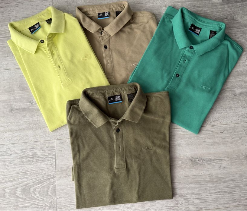 Set 4x tricouri O’Neill polo originale, 100% bumbac, marime M