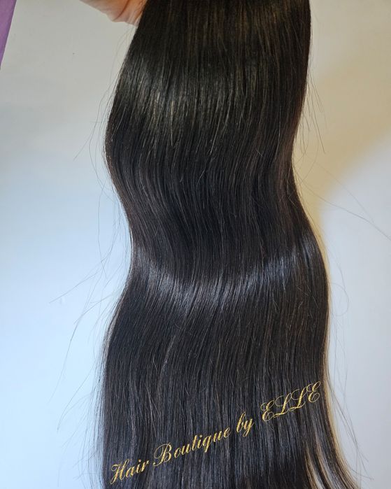 Естествена тъмнокестенява коса