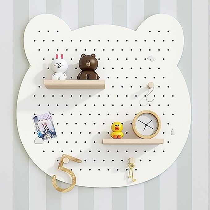 Рафт за стена детска стая Стенен рафт Органайзер Мече