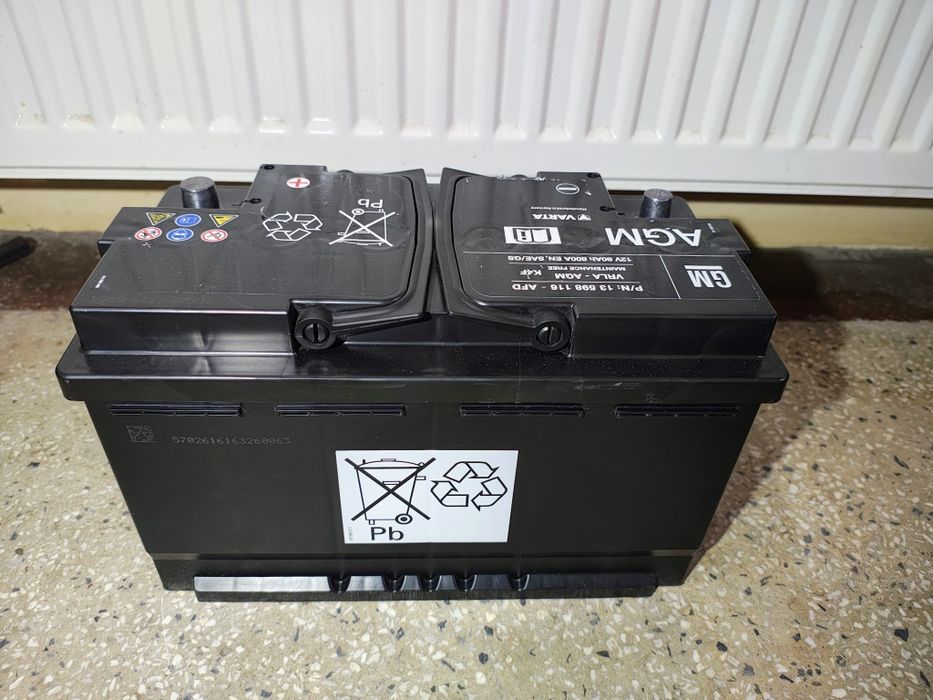 Baterie originala GM Varta 80Ah AGM start stop import.