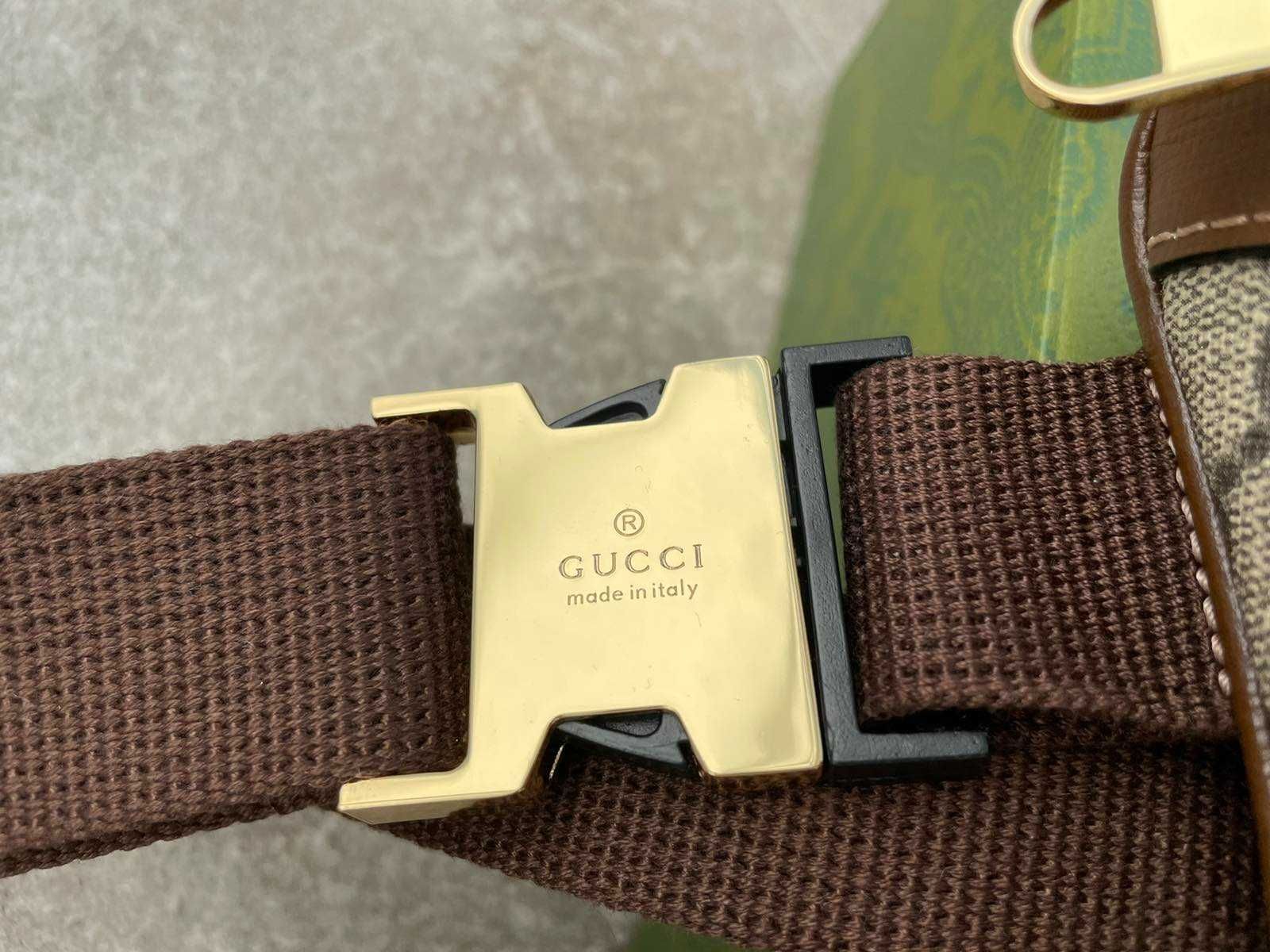 Gucci Geantă cu centură cu interblocare G Unisex Geantă pentru bărbați