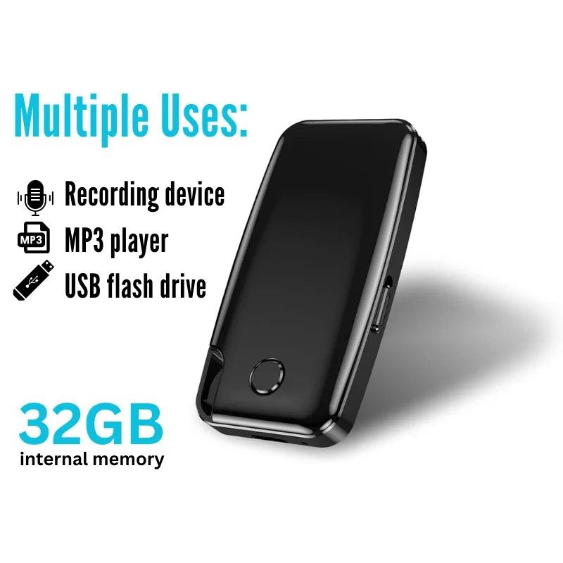 Mini Reportofon Spion iUni ZD59, 32GB, Activare vocala