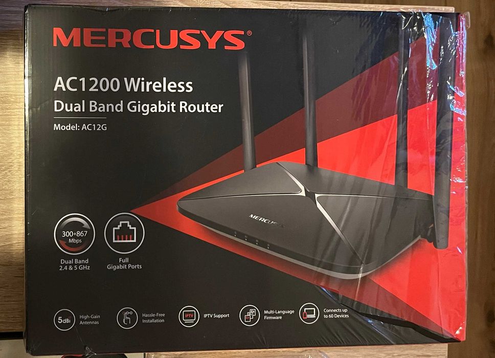 Router Mercusys Wireless Gigabit Dual Band AC1200