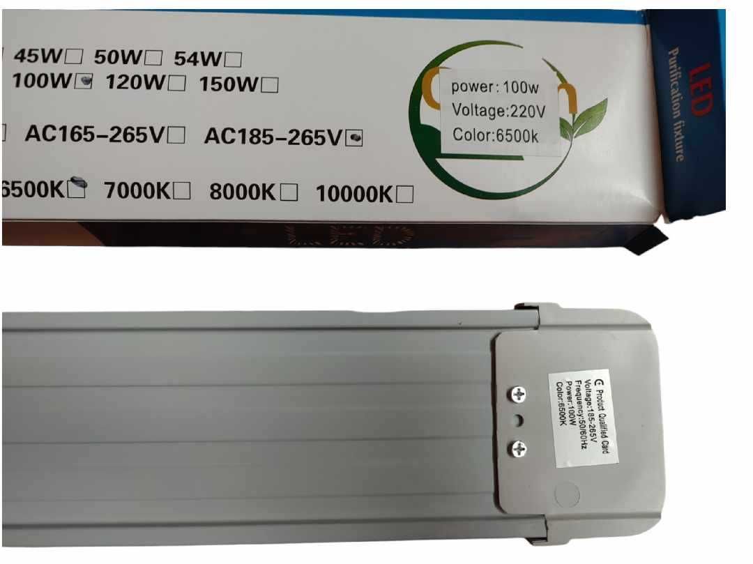 ЛЕД LED линейна лампа 120W, 6500К, 120см, 185-265V