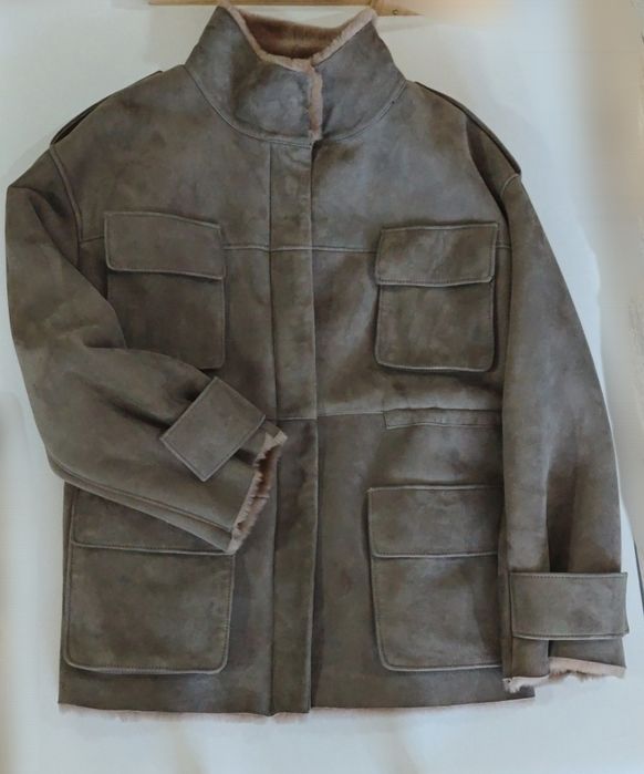 Дубленка карго+ зимние ботинки