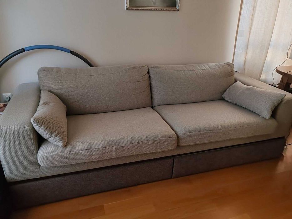 Двоен диван с чекмеджета