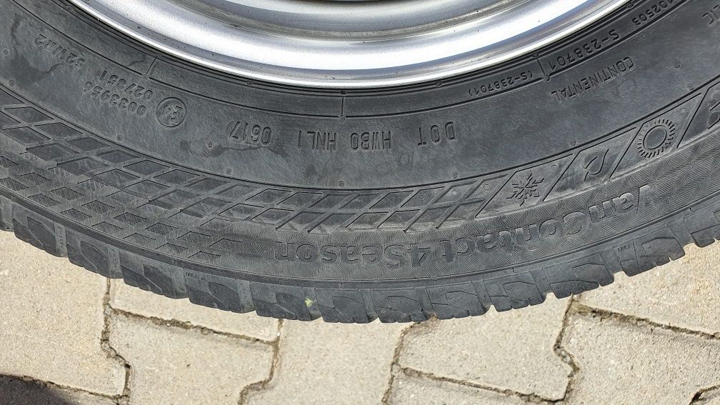 Jante Vw Crafter cu anvelope Continental VanContact4season  235/55 R16