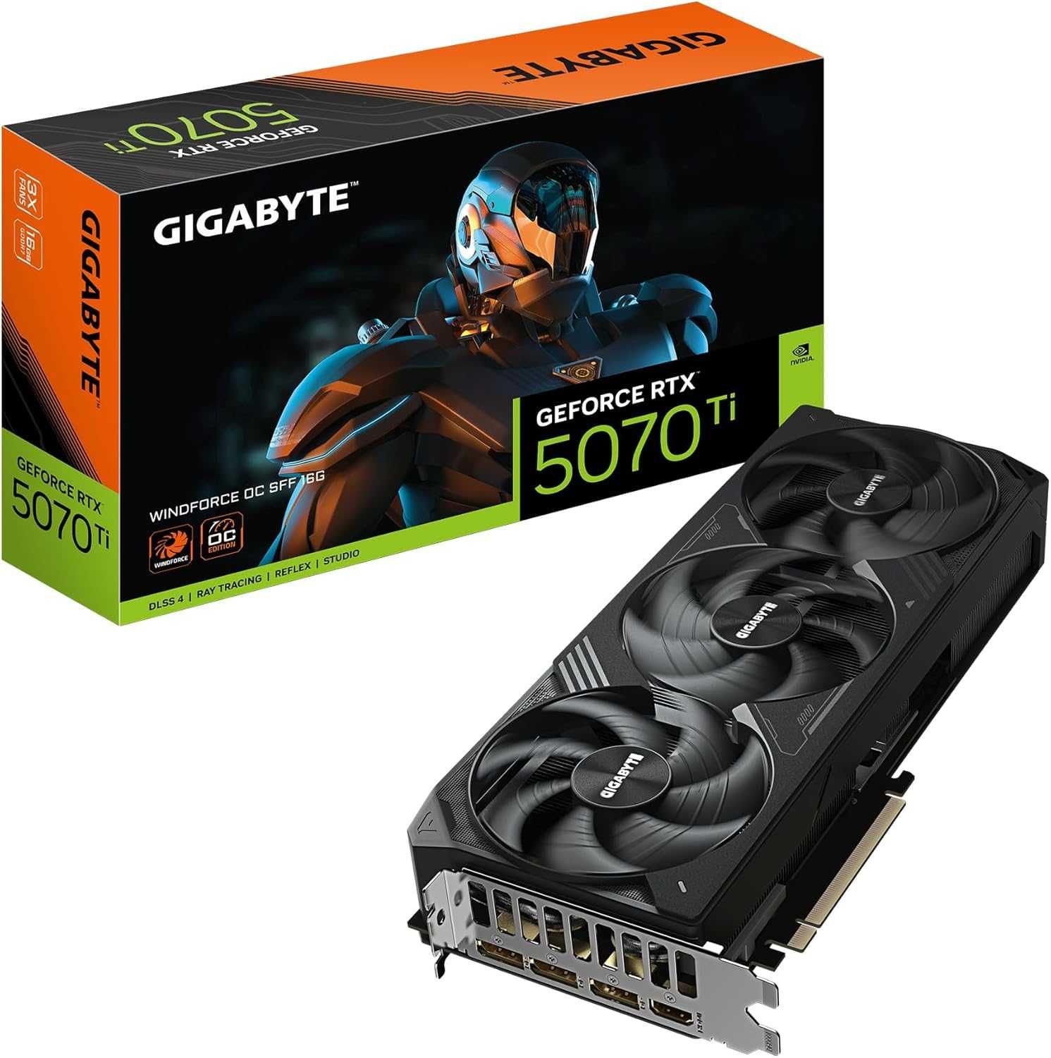 НОВА ! Видео карта GIGABYTE RTX 5070 Ti WINDFORCE OC 16GB GDDR7 256bit