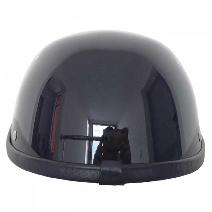 Каска за мотор тип канче - Черен Мат/Гланц.