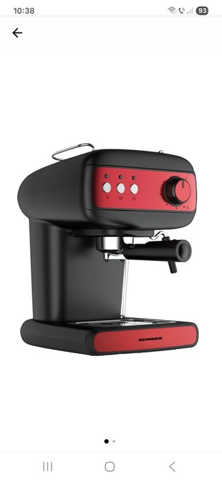 Espressor manual Heinner red