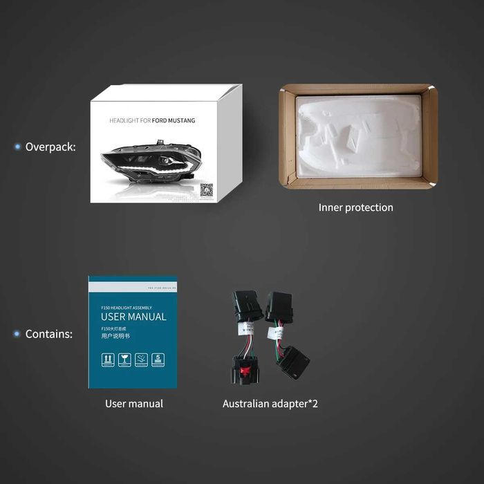 Комплект Full LED фарове с динамични мигачи за Мустанг 2018- Mustang