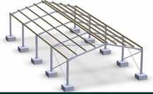 Hale metalice complete pentru construirea 
- Service Auto 
- Spalatori