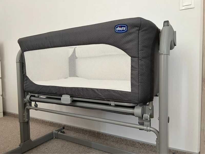 Pătuț Next2me Magic Gri