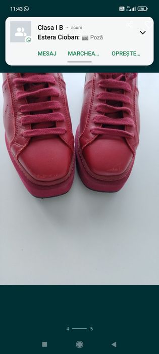 Manuel Barcelo pantofi sport roșu Nr 37