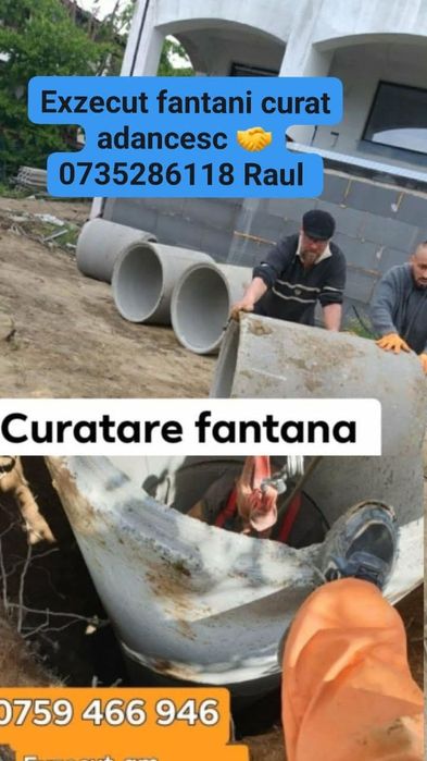 Curatare fantani adancesc