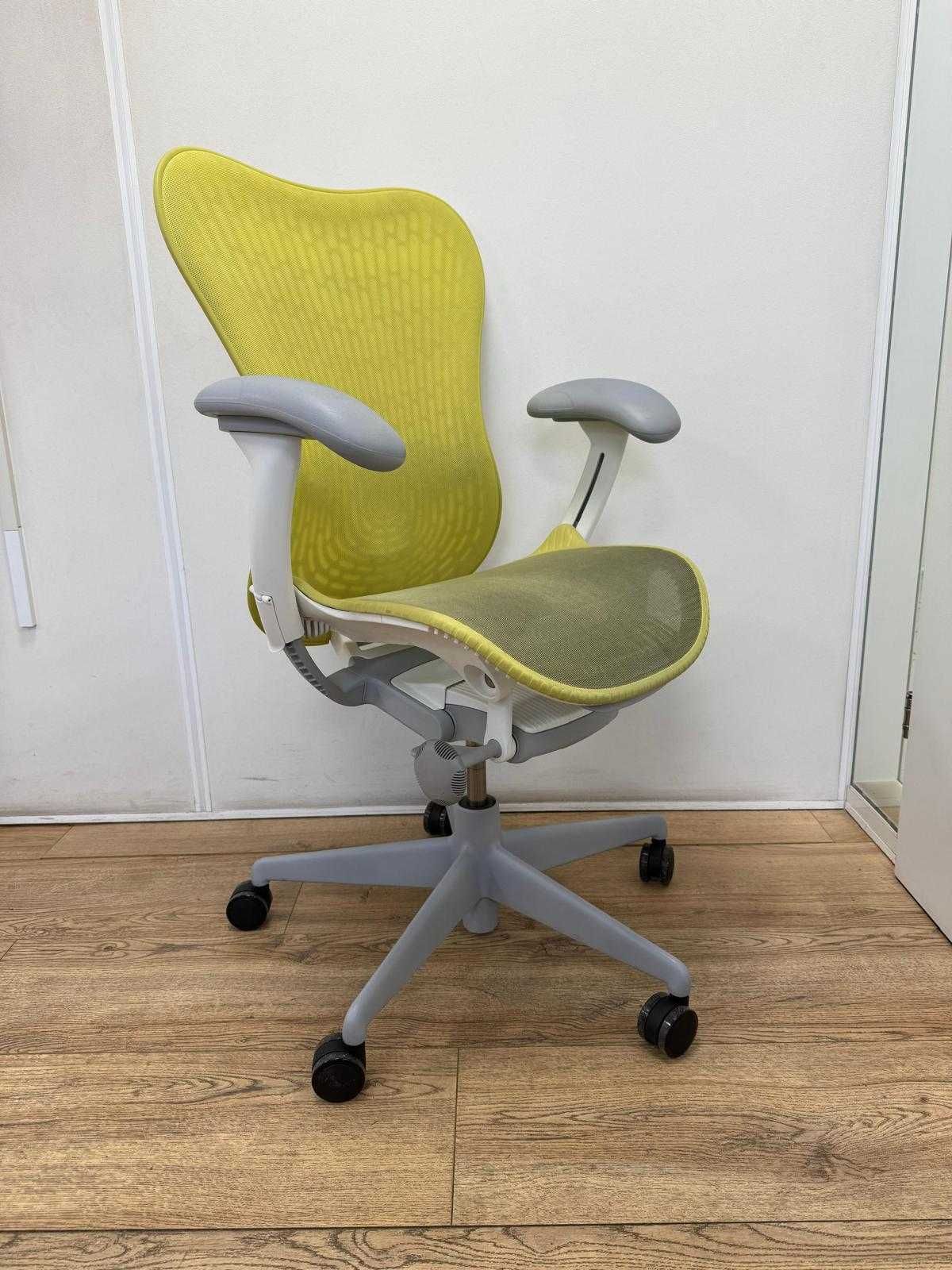 Refurbished Herman Miller Mirra 2 Twilight/Studio Yellow Butterfly