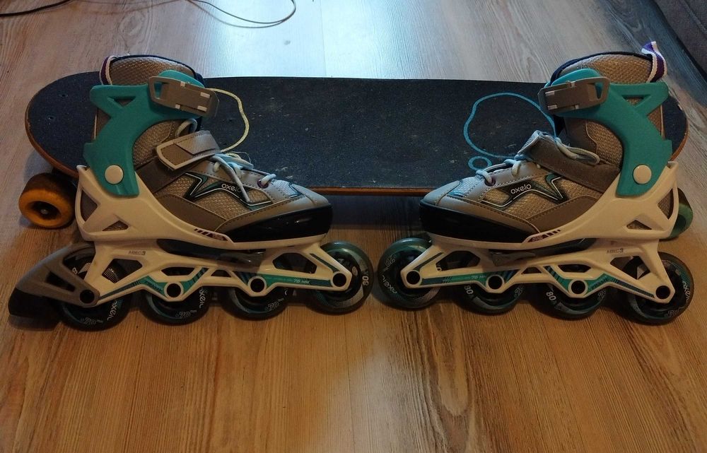 Role Oxelo,patine, Skateboard