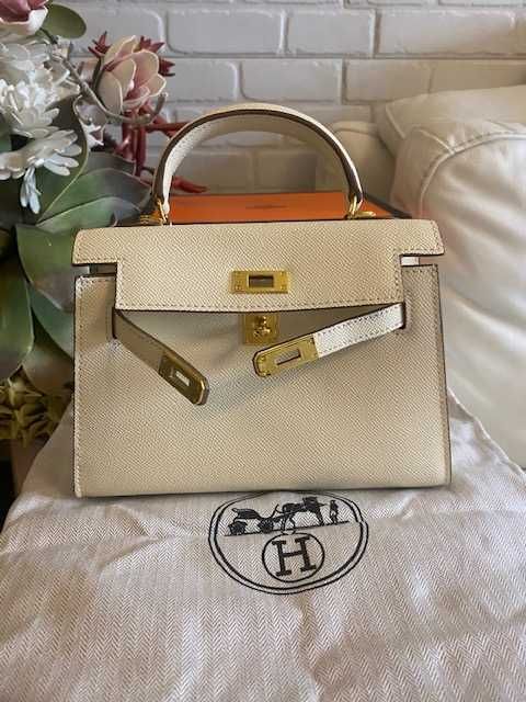 чанта Ермес Mini Kelly 25*28 Кели*HERMES KELLY CRAIE Epsom