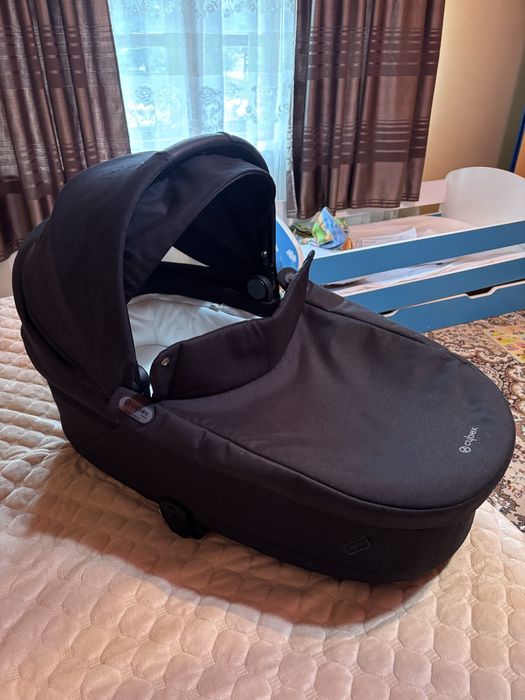 Landou Cybex Gold S Lux Moon Black + adaptori /perfecta stare