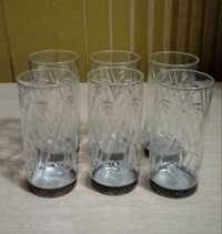 Продаю хрустальный набор стаканы советские  и рюмки