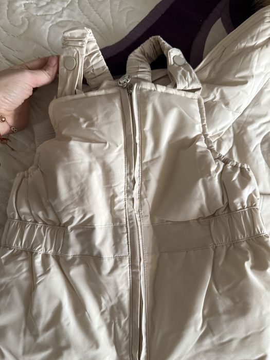 Ски екип яке с гащеризон за дете с гъши пух