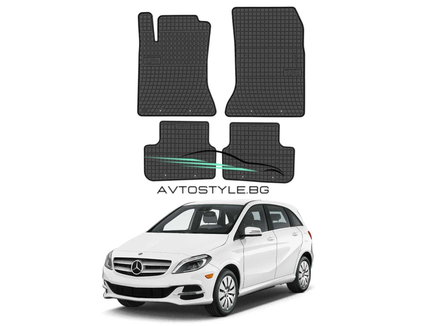 Гумени стелки за Mercedes B class W246 ,2011-2018 г., Frogum- El Toro