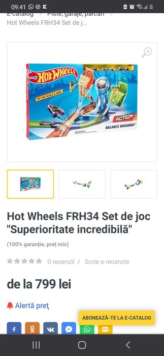 Set de joaca Hotweels copii 4-10ani