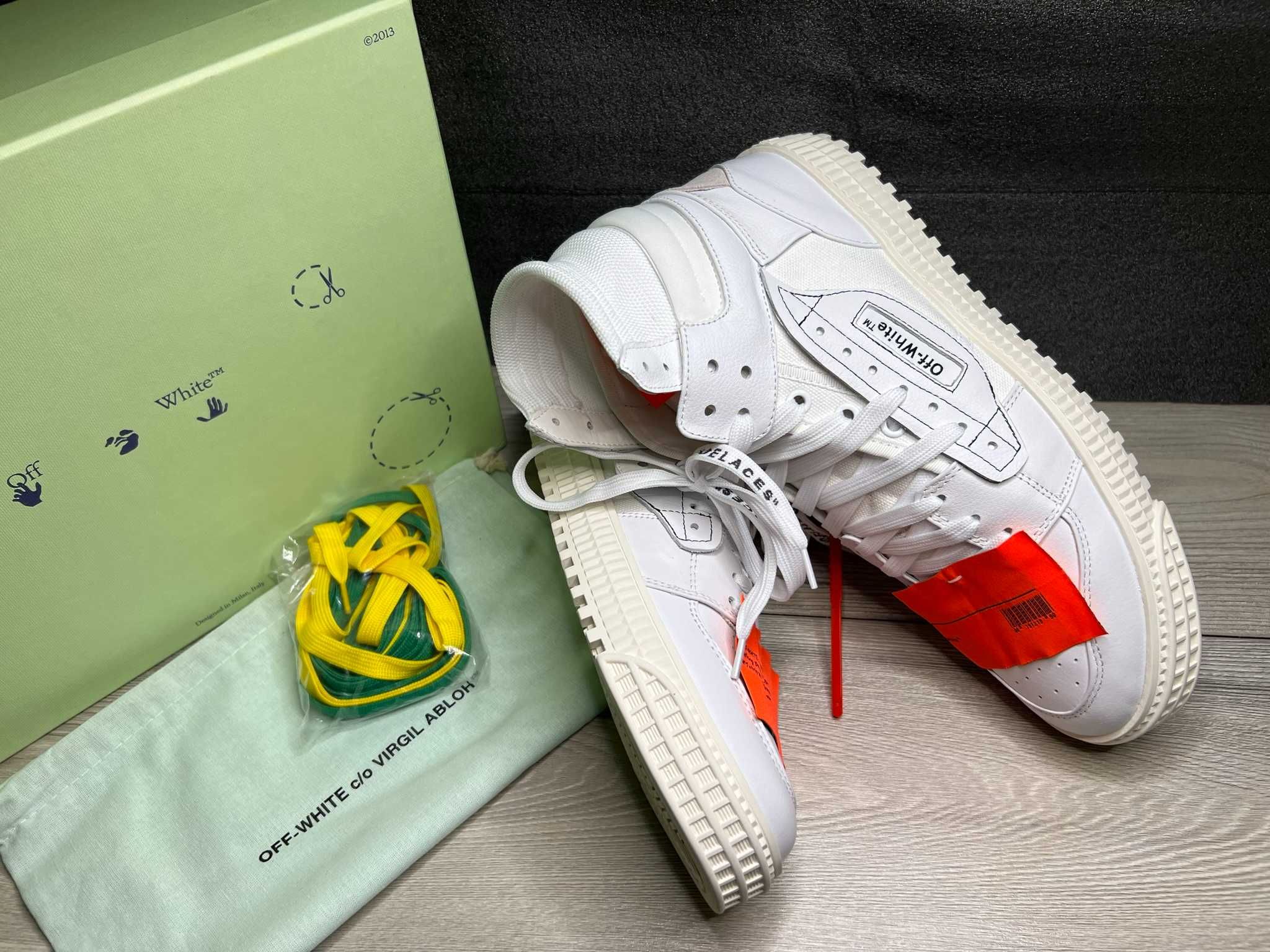 Adidasi Off White Court 3.0 Triple White