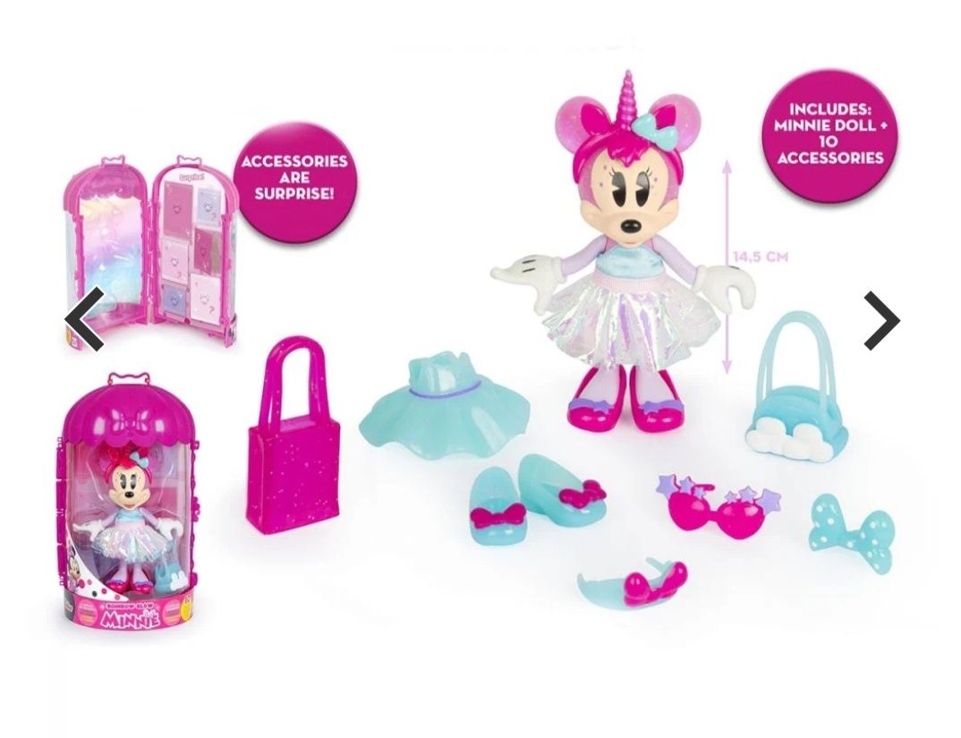 Figurina cu accesorii Disney Minnie Mouse+ un accesoriu Minnie