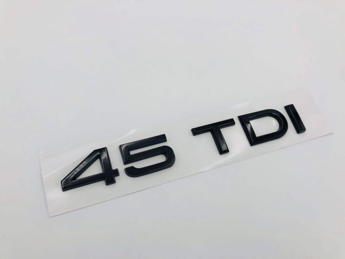 Emblema Audi 45 TDI spate negru