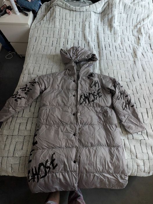 Ново дамско дълго яке с качулка