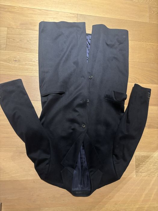 Palton Boss, bleumarin, lana + cashmere