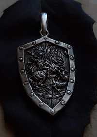 Сребърен медальон Св.Геори