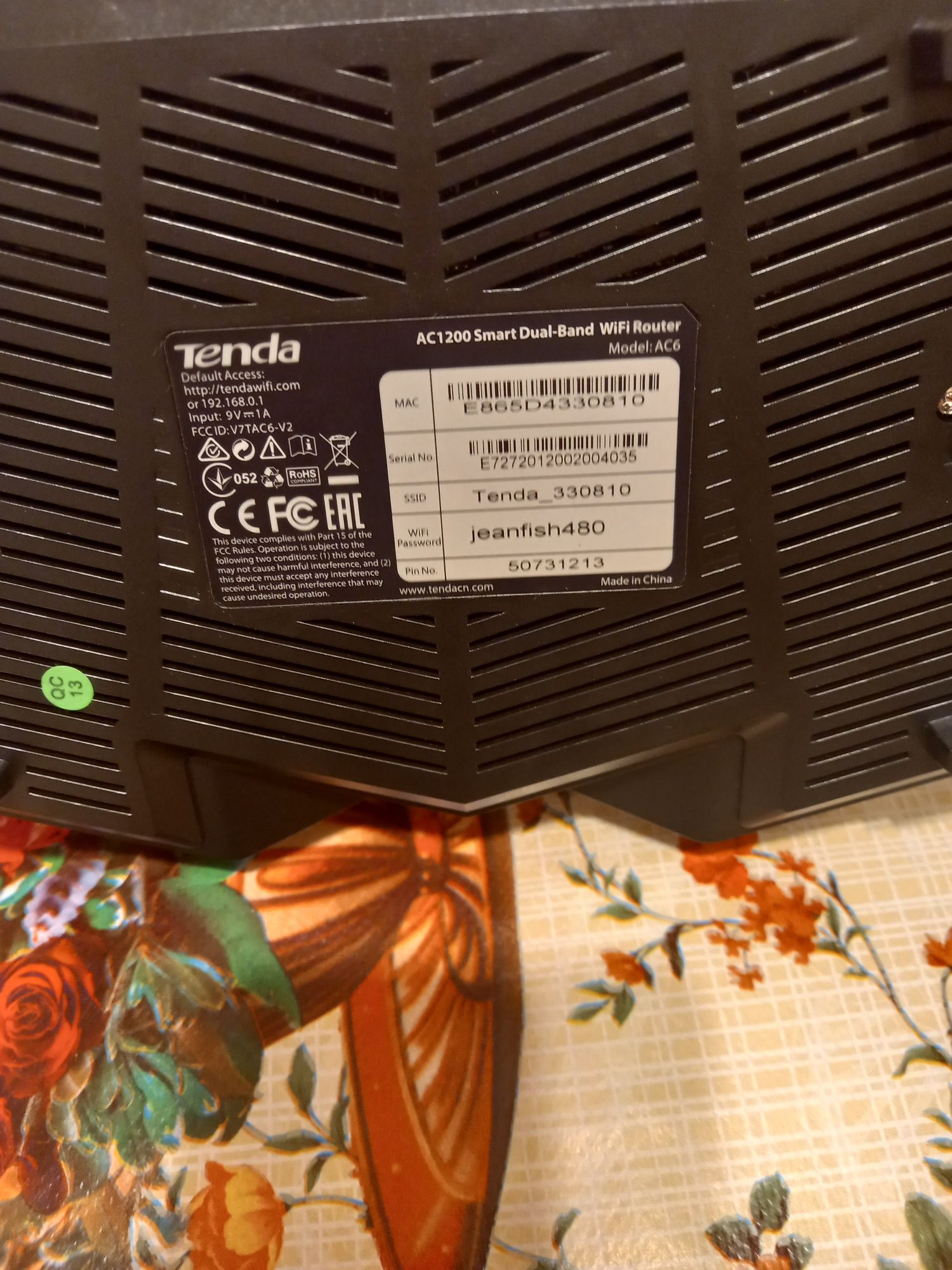 Router Tenda AC 1200 Smarth Dual Band