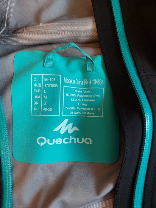 Geacă QUECHUA  impermeabilă anti-vănt pentru drumeție