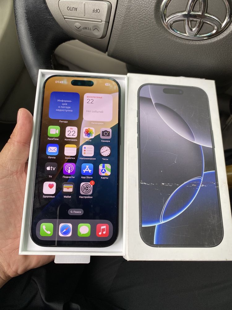 Iphone 16 Pro EAC Sulpak 128Gb нового состояние