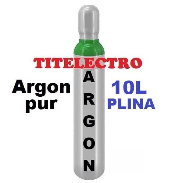 Butelie tub argon PLINA 10 litri 200 bari sudura MIG-MAG sau TIG/WIG