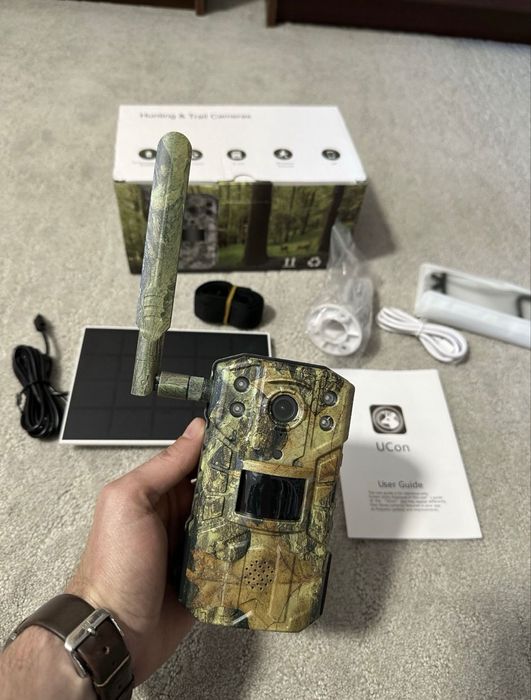 Camera video vanatoare 4G cu SIM panou solar si transmitere distanta