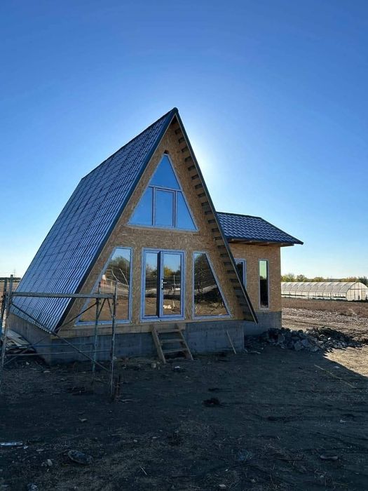 Construim cabane A-frame din lemn