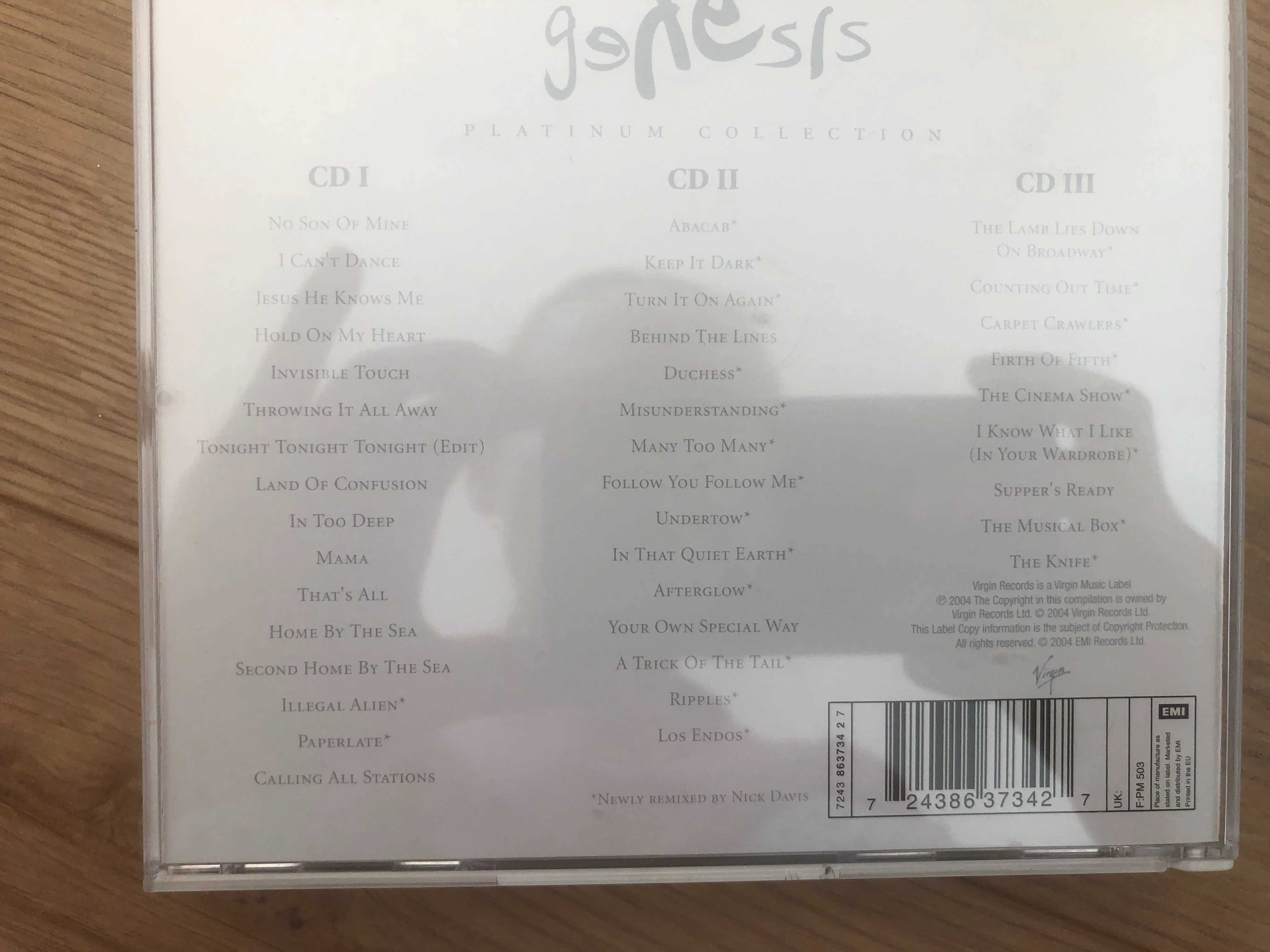 CD-uri originale Genesis, Eric Clapton