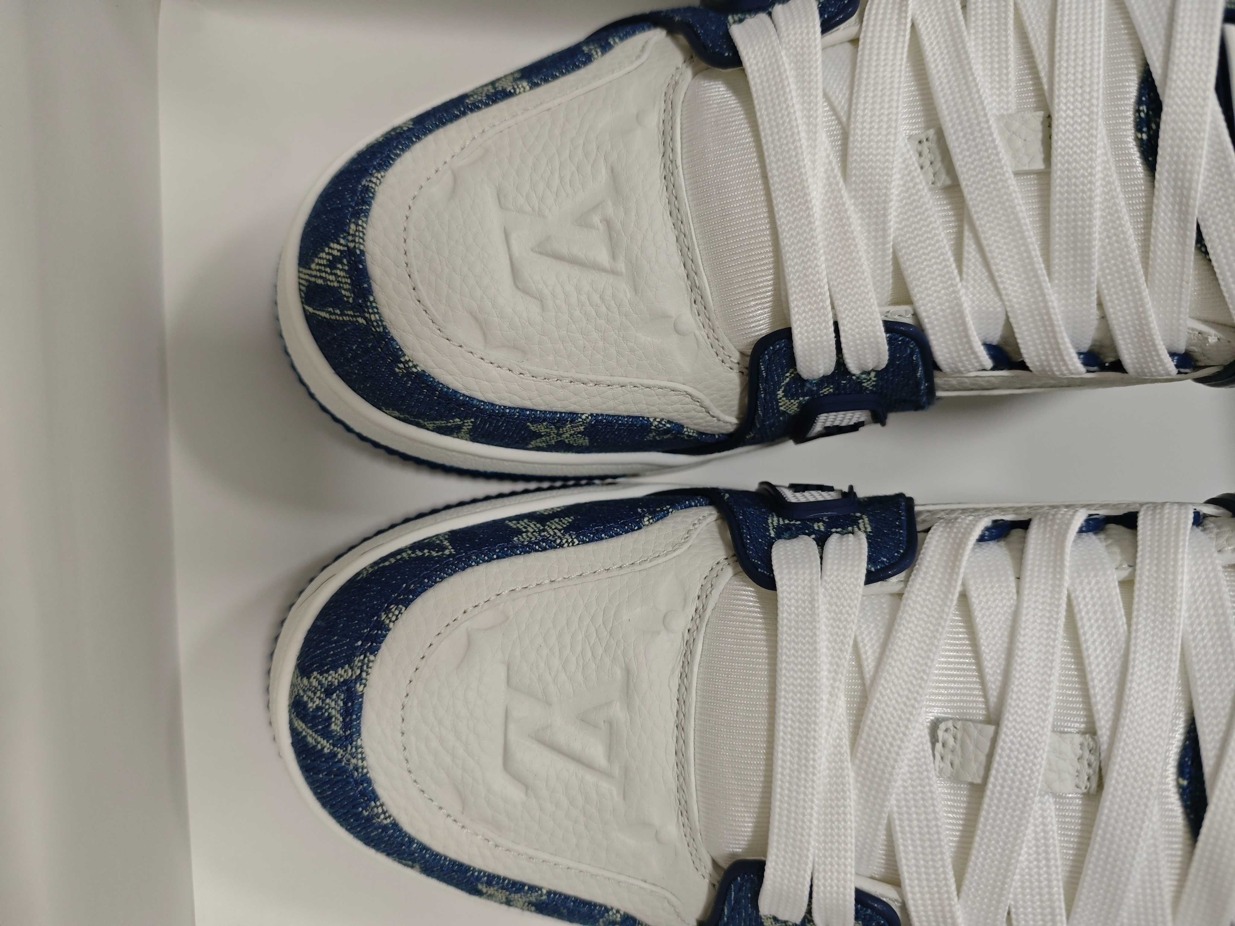 Louis Vuitton Trainer -- Blue & White
