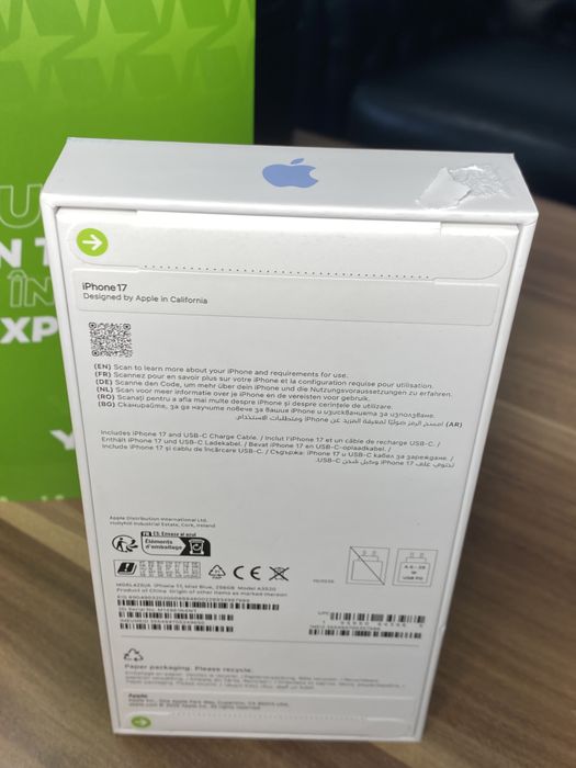 iPhone 17 • 256 GB • Mist Blue