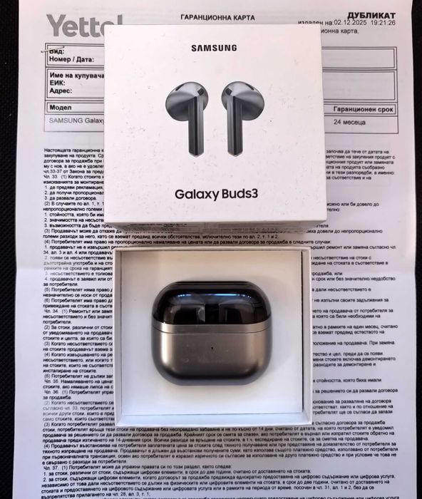 Samsung Galaxy Buds 3 с Гаранция