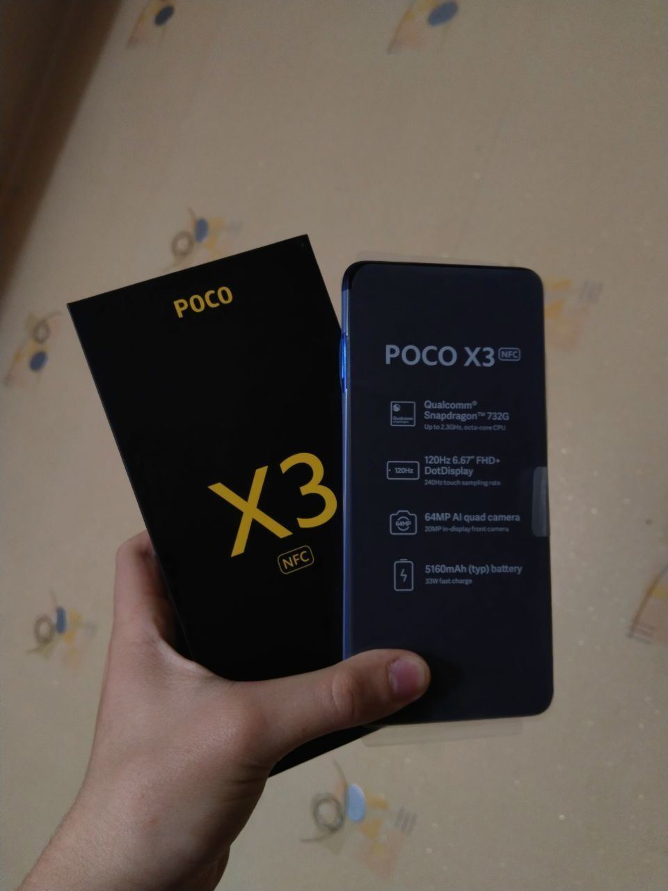 Телефон Xiaomi Poco X3 NFC 6/64gb в хорошем состоянии