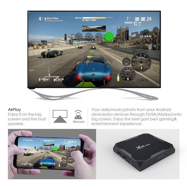 X96 Max Plus tvbox iptv медиаплеер itv allplay X96 Max + S905X3 оптом