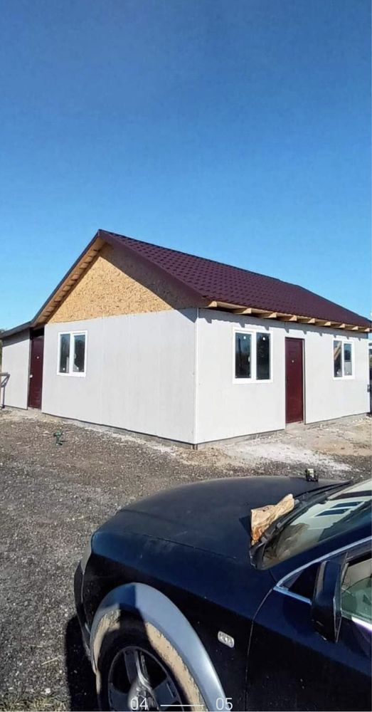 Casa pe structura metalica,case modulara casa,izolata acept variante A