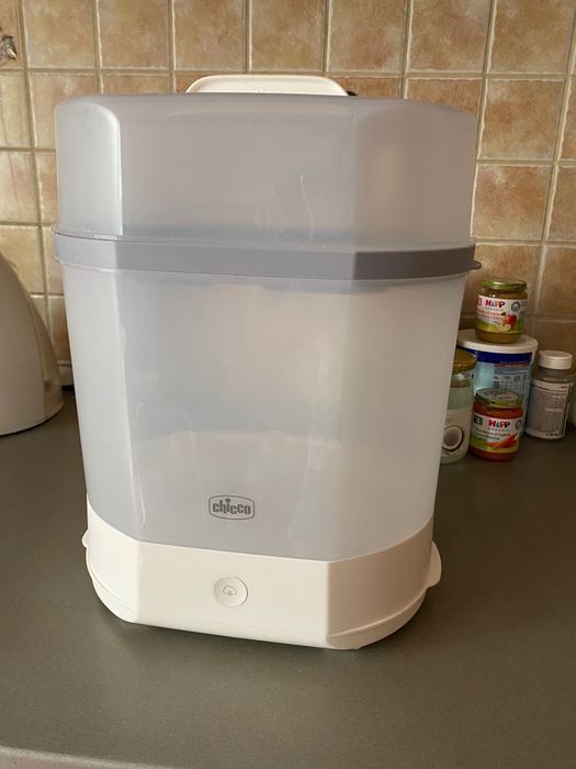 Sterilizator electric cu aburi 3 in 1 Steril Natural, 0 luni+, Chicco