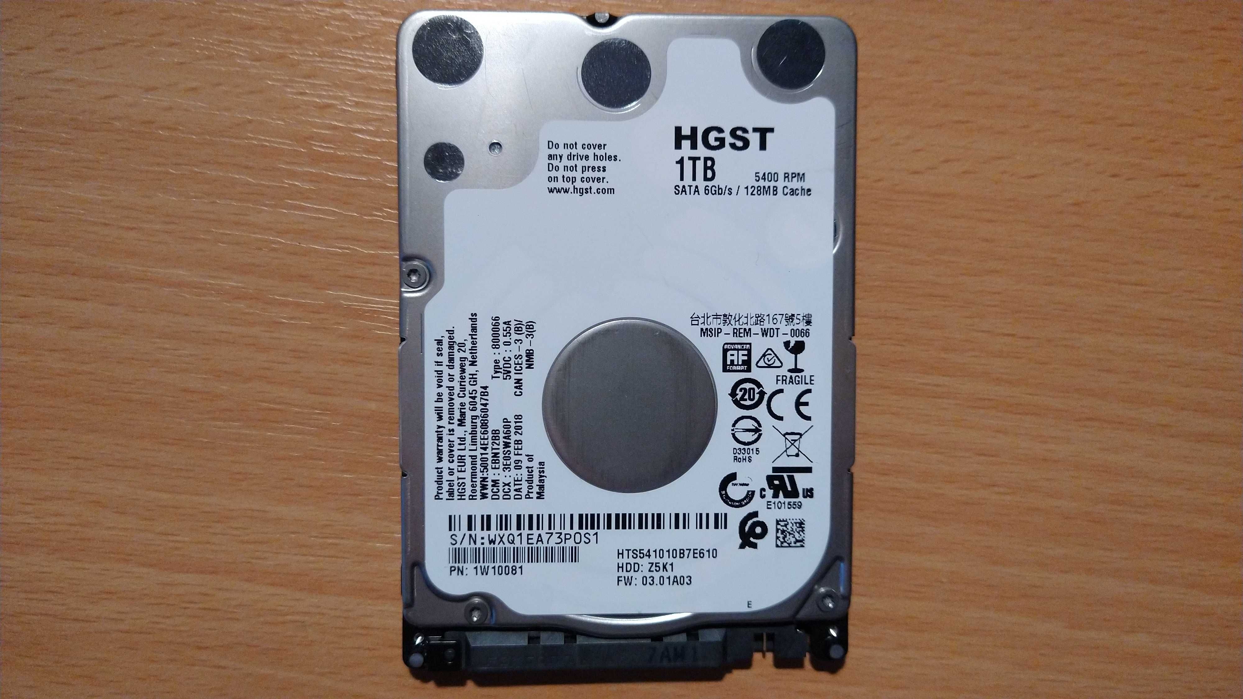 Vand HDD Hitachi HGST 1 TB, f. silentios